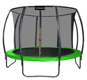 WANNADO trampolin 14FT - 427 cm z notranjo mrežo + lestev - svetlo zelena