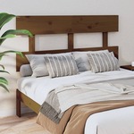 shumee Vzglavje postelje, medeno rjava, 144x3x81 cm, borov les