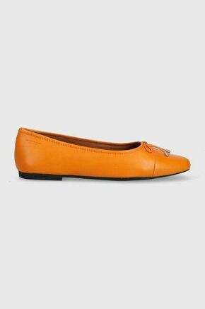 Usnjene balerinke Vagabond Shoemakers JOLIN oranžna barva