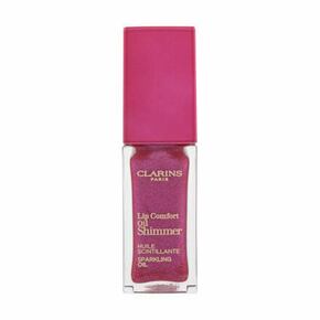 Clarins Lip Comfort Oil Shimmer olje za lepše in negovane ustnice 7 ml odtenek 04 Pink Lady za ženske