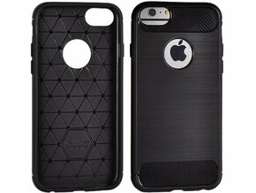 OSTALO Silikonski ovitek za iPhone 6 / iPhone 7 / iPhone 8 - mat carbon črn