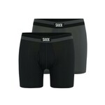 SAXX Sport Mesh 2-Pack Boxer Brief Black/Graphite S Aktivno spodnje perilo