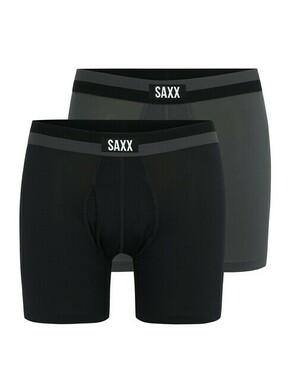 SAXX Sport Mesh 2-Pack Boxer Brief Black/Graphite S Aktivno spodnje perilo