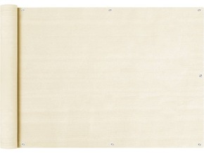 VIDAXL Balkonsko platno krem 75x600 cm HDPE