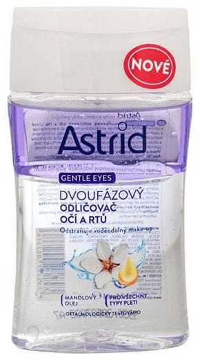 Astrid Dvostopenjsko sredstvo za odstranjevanje oči in ustnic z nežnimi očmi 125 ml