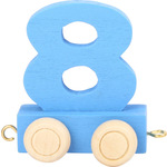 Vagon lesene tirnice - barvne številke - številka 8