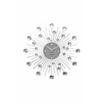 Stenska ura Karlsson Sunburst - siva. Stenska ura iz kolekcije Karlsson. Model izdelan iz kovine.