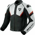 Rev'it! Jacket Matador Black/Neon Red 58 Usnjena jakna