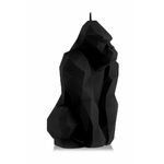 Dekorativna sveča Candellana Gorilla Low-Polly - črna. Dekorativna sveča iz kolekcije Candellana. Model izdelan iz voska.