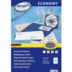 Europe100 bele papirne etikete ELA010, 70 x 36 mm, 100 listov, 2400 etiket