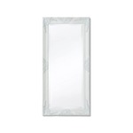 VIDAXL Stensko Ogledalo Baročni Stil 100x50 cm Bele Barve