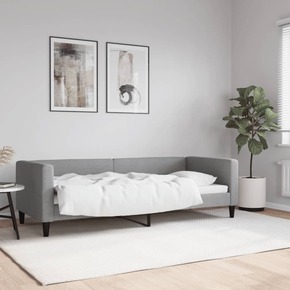 VidaXL Raztegljiva postelja svetlo siva 80x200 cm blago