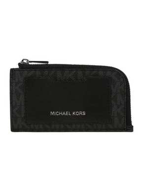 Michael Kors denarnica - črna. Majhna denarnica iz kolekcije Michael Kors. Model narejen iz ekološkega usnja.