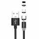 Kaku Magnetic 3in1 kabel USB - Lightning / USB-C / Micro USB 3A 1m, črna
