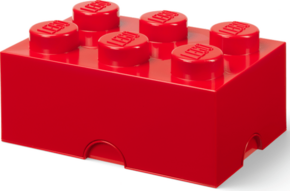 LEGO škatla za shranjevanje 6 - rdeča
