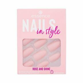 Essence Nails In Style manikura 12 ks odtenek 14 Rose And Shine za ženske
