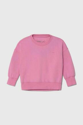 Otroški pulover Abercrombie &amp; Fitch roza barva - roza. Otroški pulover iz kolekcije Abercrombie &amp; Fitch