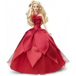 Mattel Barbie božična lutka blondinka HBY03
