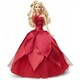 Mattel Barbie božična lutka blondinka HBY03