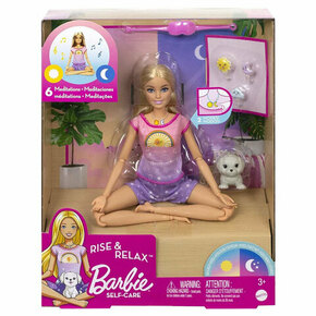 Punčka Mattel Barbie in meditacija od jutra do večera