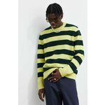 Volnen pulover Won Hundred moški, zelena barva - zelena. Pulover iz kolekcije Won Hundred. Model izdelan iz vzorčaste pletenine. Zaradi svoje visoke termoregulacijske sposobnosti vam volna pomaga ohranjati toploto, ko je hladno, in svežino, ko je...