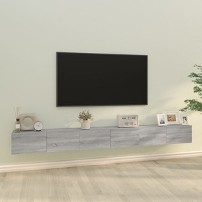 VidaXL Komplet TV omaric 3-delni sonoma hrast inženirski les