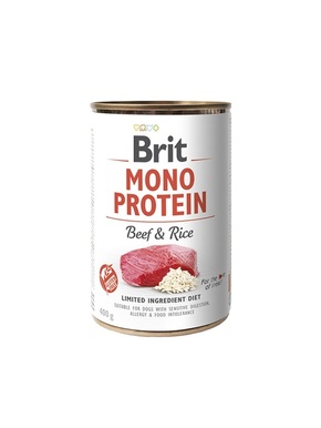 Brit Mono Protein govedina in rjavi riž - 400 g