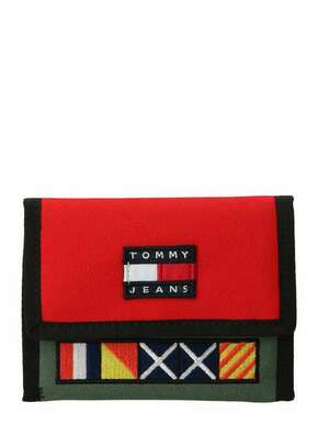 Tommy Jeans Velika moška denarnica Tjm Heritage Trifold AM0AM11208 Rdeča