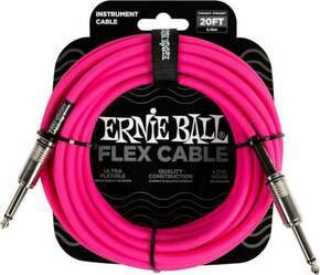 Ernie Ball Flex Instrument Cable Straight/Straight Roza 6 m Ravni - Ravni