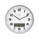 Hama Extra, radijsko vodena stenska ura z datumom in temperaturo
