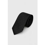 Svilena kravata Joop! črna barva - črna. Kravata iz kolekcije Joop!. Model izdelan iz vzorčaste, svilene tkanine.