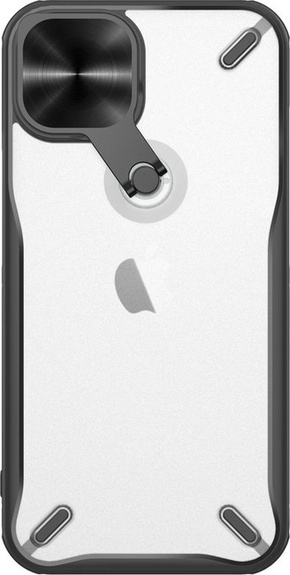 Nillkin cyclops case trpežen ovitek s pokrovom za kamero in zložljivim stojalom iPhone 13 pro max black