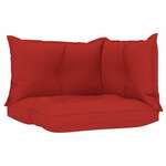 Vidaxl Blazine za kavč iz palet 3 kosi rdeče blago