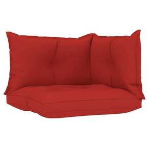 Vidaxl Blazine za kavč iz palet 3 kosi rdeče blago