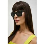 Sončna očala Saint Laurent ženska, črna barva, SL 657 - črna. Sončna očala iz kolekcije Saint Laurent. Model z enobarvnimi stekli in okvirjem iz plastike.