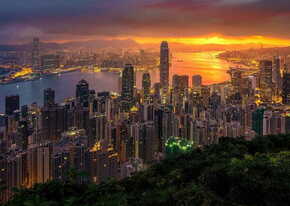 ENJOY Puzzle Hong Kong ob zori 1000 kosov