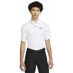 Nike Dri-Fit Tour Mens Solid Golf Polo White/Black M