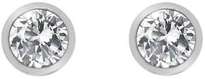Hot Diamonds Srebrni uhani s topazom in pravim diamantom Willow DE584 srebro 925/1000