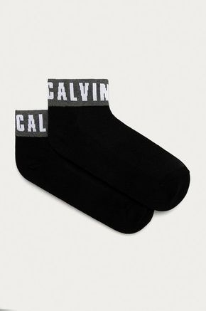 Calvin Klein stopalke - črna. Stopalke iz zbirke Calvin Klein. Model iz elastičnega materiala.