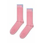 Nogavice Happy Socks Slinky roza barva - roza. Nogavice iz kolekcije Happy Socks. Model izdelan iz elastičnega, enobarvnega materiala.