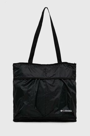 Torbica Columbia črna barva - črna. Velika torbica iz kolekcije Columbia. na zapenjanje