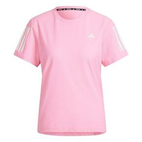 Kratka majica za tek adidas Performance Own the Run roza barva - roza. Kratka majica za tek iz kolekcije adidas Performance. Model izdelan iz materiala