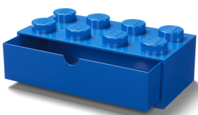 LEGO namizna škatla 8 s predalom - modra