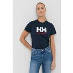 Helly Hansen bombažna majica - mornarsko modra. T-shirt iz zbirke Helly Hansen. Model narejen iz tanka, rahlo elastična tkanina.