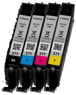 Canon CLI-571 črnilo color (barva)/modra (cyan)/vijoličasta (magenta)/črna (black)