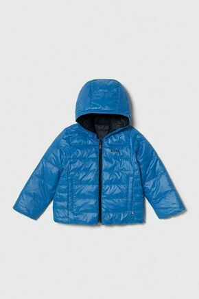 Obojestranska jakna za dojenčke BOSS - modra. Jakna za dojenčka iz kolekcije BOSS. Podložen model izdelan iz prešitega materiala.