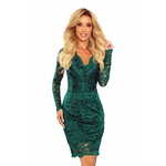 Numoco Ženska obleka 170-9, zelena, XL