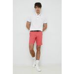 Kratke hlače Tommy Hilfiger moški, roza barva - roza. Kratke hlače iz kolekcije Tommy Hilfiger. Model izdelan iz enobarvnega materiala. Lahek in udoben model, idealen za vsakodnevno nošenje.
