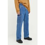 Kavbojke Tommy Jeans Aiden moške - modra. Kavbojke iz kolekcije Tommy Jeans v kroju baggy, z normalnim pasom. Model izdelan iz spranega denima. Bombažen, udoben material.