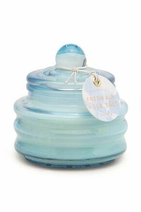 Dišeča sojina sveča Paddywax Fresh Air &amp; Sea Salt 85 g - modra. Sojina sveča iz kolekcije Paddywax. Model izdelan iz stekla.
